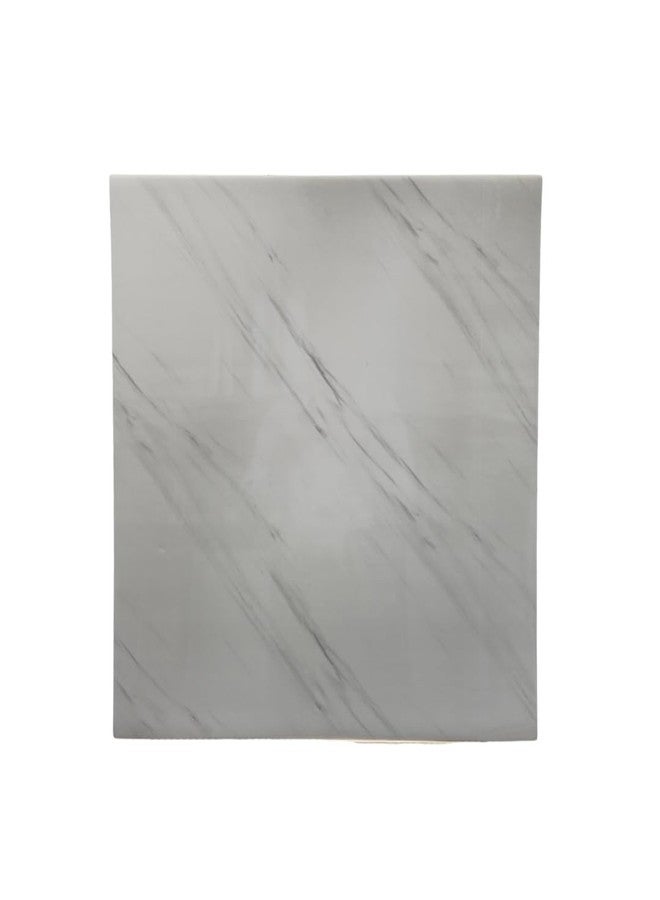 INFINITY DECOR Simple White with Grey Texture Marble UV Panels Marble UV Sheets, self Adhesive Wall Tile (60 cm * 60 cm),Marble Look Wall Panels for Homes and Offices(Pack of 15) - Image 2